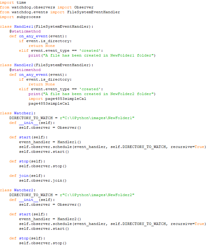 Call and then run your own functions and modules in different Python files