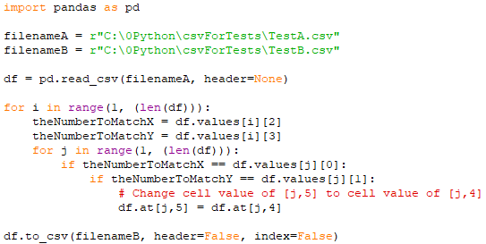 If a cell value is equal to another cell value, then compare the third cell value; if both cell value is the same, then change its value to a value