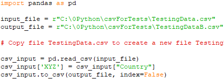 Add a column at the end of the existing columns