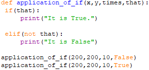 Application of if()