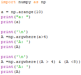 Access row, column, elements, and replace elements and transfer array in Numpy