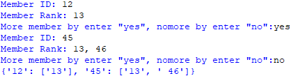 Build databases with a different/uncertain number of members at different ranks