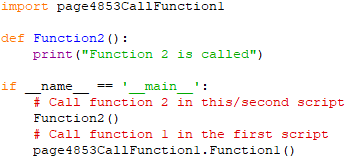 Call and then run your own functions and modules in different Python files