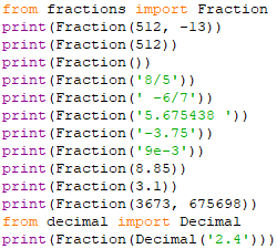 Fractions