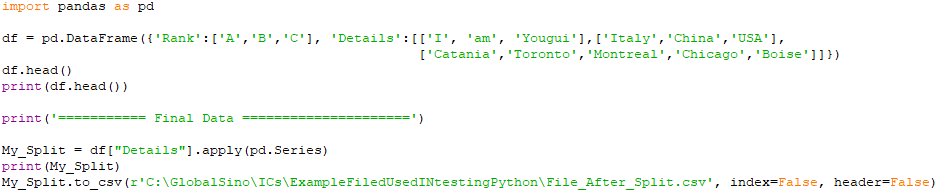 Split a list into multiple columns with "pd.Series"