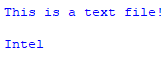 Print the first lines in a text file