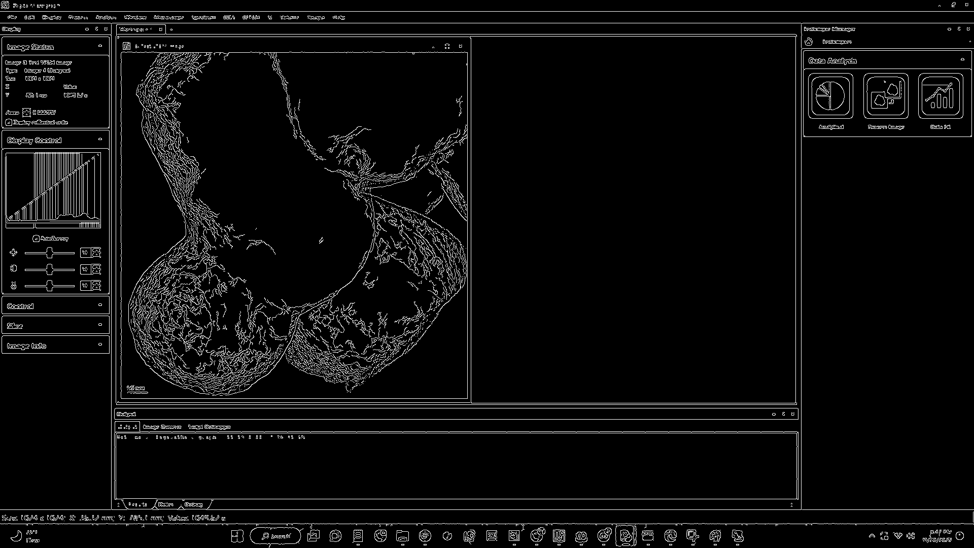 Calibrate and put a scale bar, and draw a fixed line segment on an image