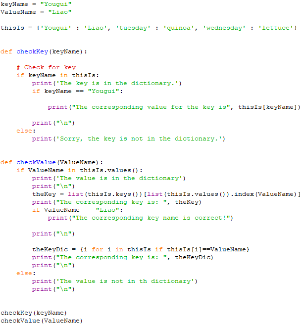 Access elements in a dictionary and subdictionary