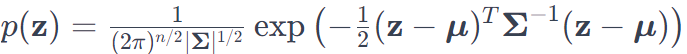 covariance matrix for a standard 2D Gaussian distribution