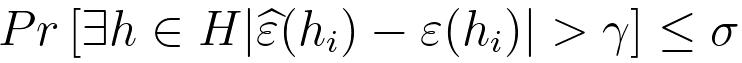 Finite hypothesis class 