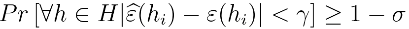 Finite hypothesis class 