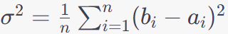 σ^2 (sigma squared)