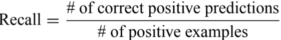 Both recall and precision capture the inherent duality of a task