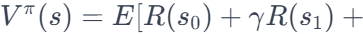 value function Vπ associated with a policy π